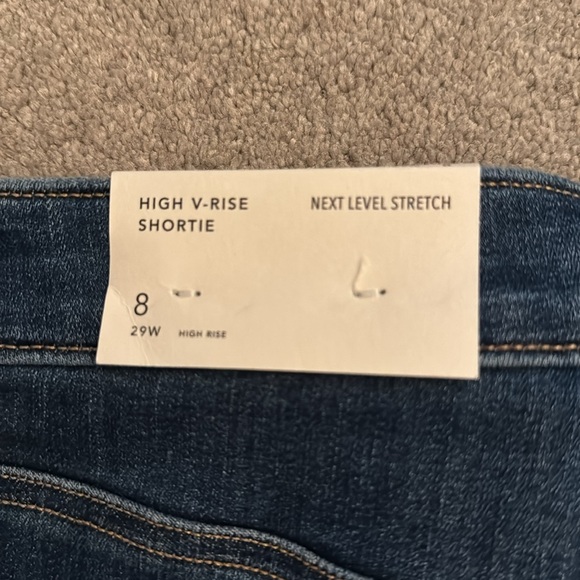 American Eagle High V-Rise Shortie NWT Size 8 - Picture 3 of 4